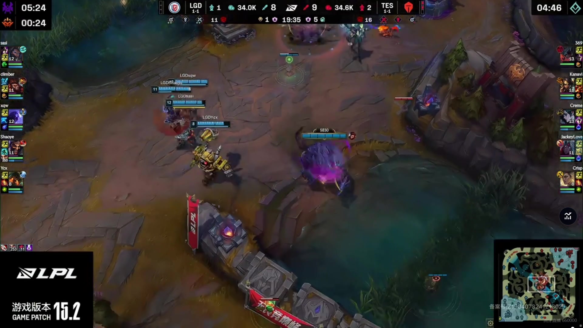 DB视讯百家乐这么松弛的操作？LGD打野Climber中路离谱开车，直接浪费队伍峡谷先锋